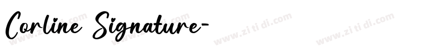 Corline Signature字体转换
